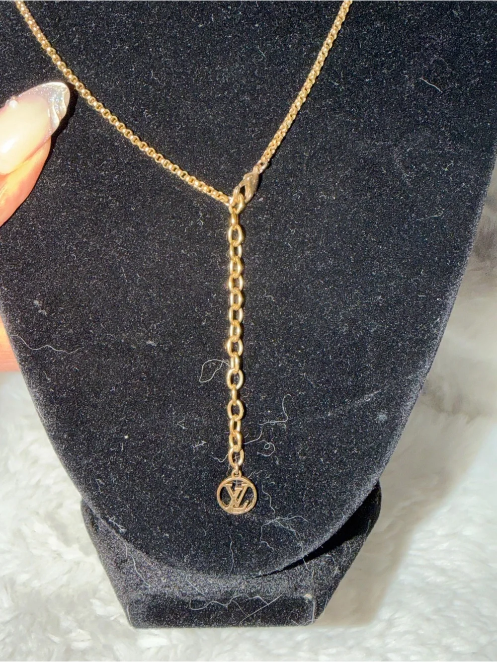 Louis Vuitton Gold Louise By Night Necklace
